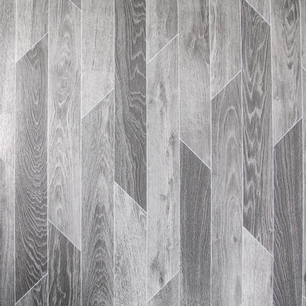 Grey Lino Flooring Charcoal Oak Shade 2m & 4m Width